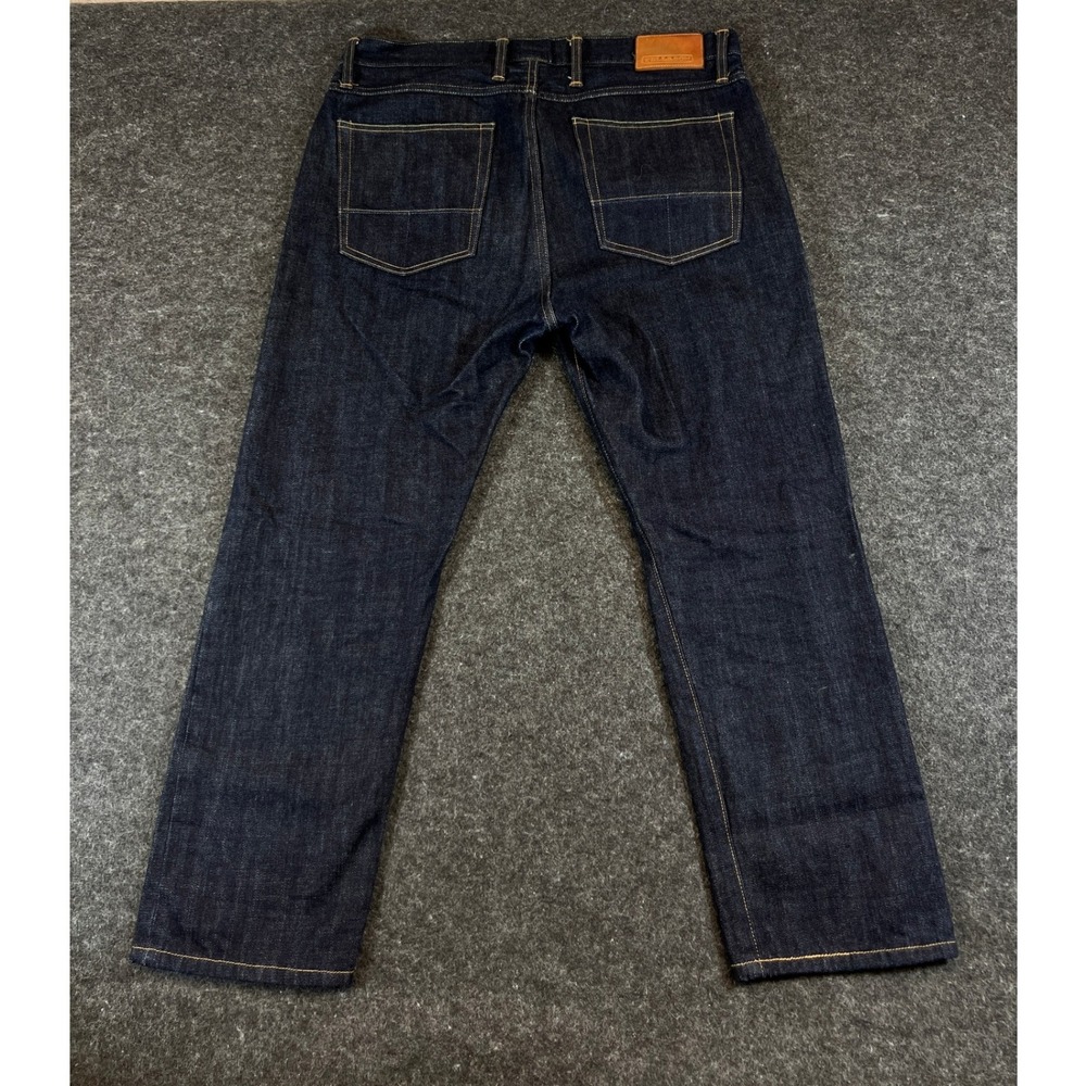 Tellason Jeans Mens Size 38 Blue Kaihara Japanese Raw Indigo Denim Button Fly